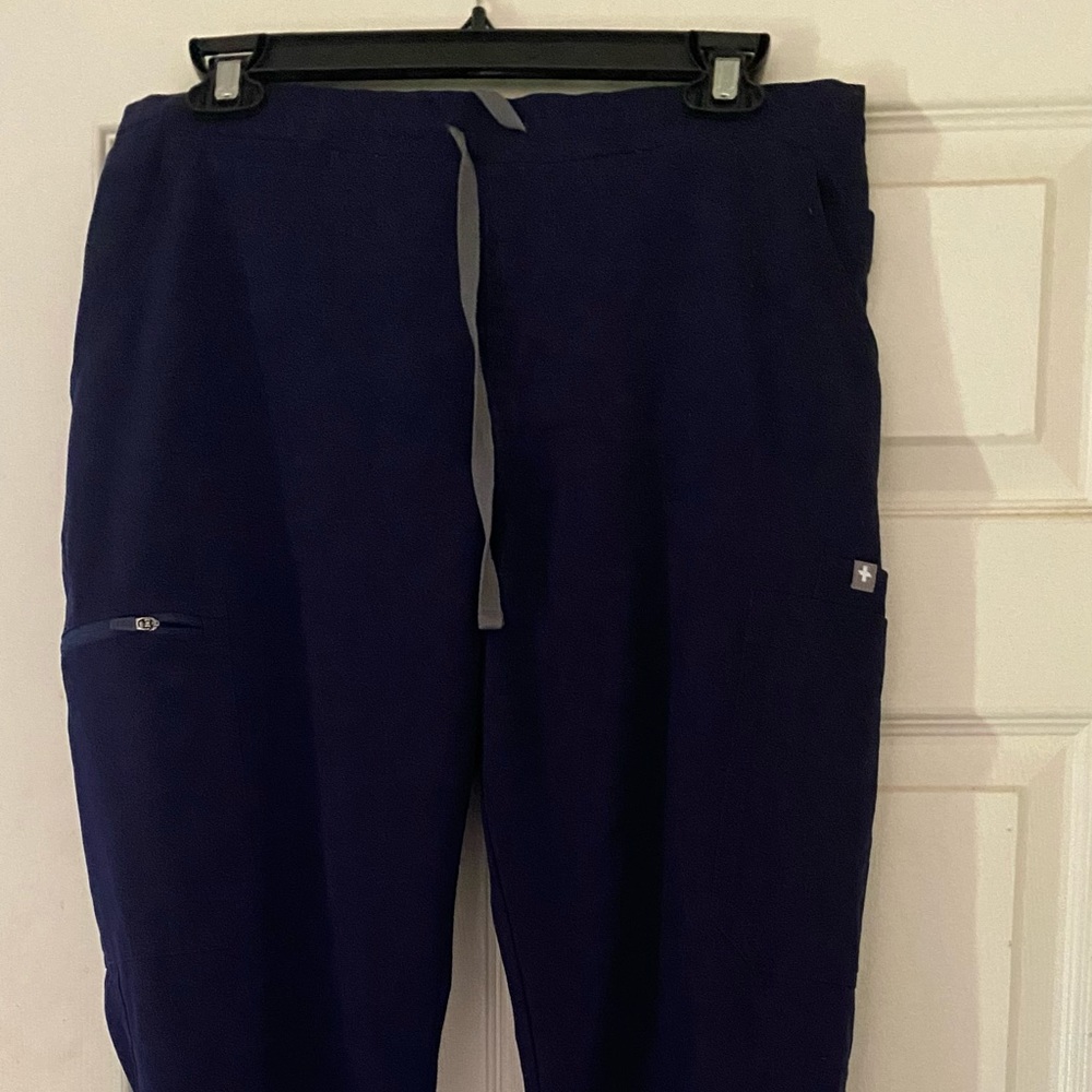 Figs Yola skinny scrub pants Navy TALL